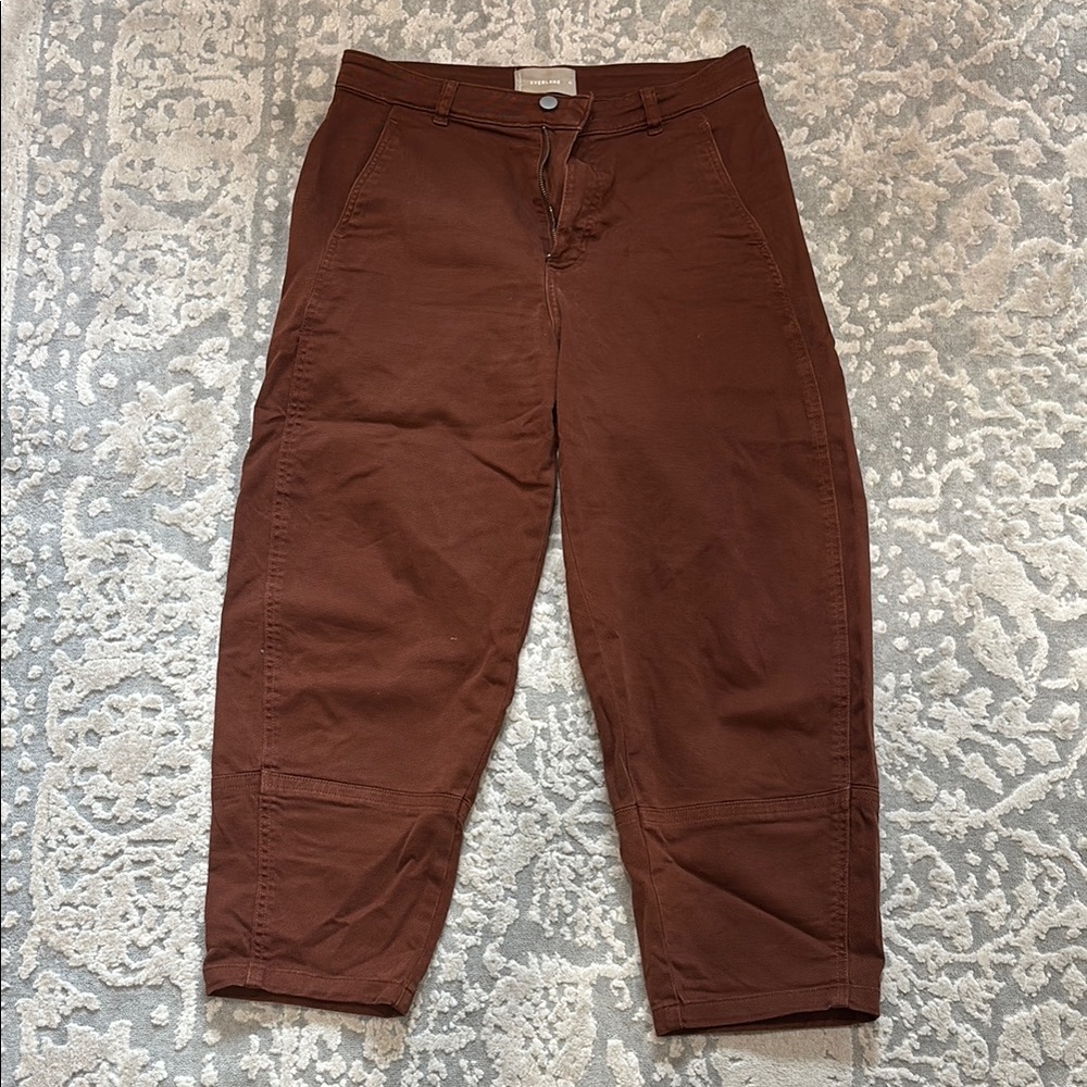 Everlane- brown, The Barrel Pant